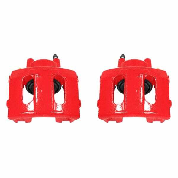 Power Stop 90-01 Jeep Cherokee Front Red Calipers w/o Brackets - Pair - S4339