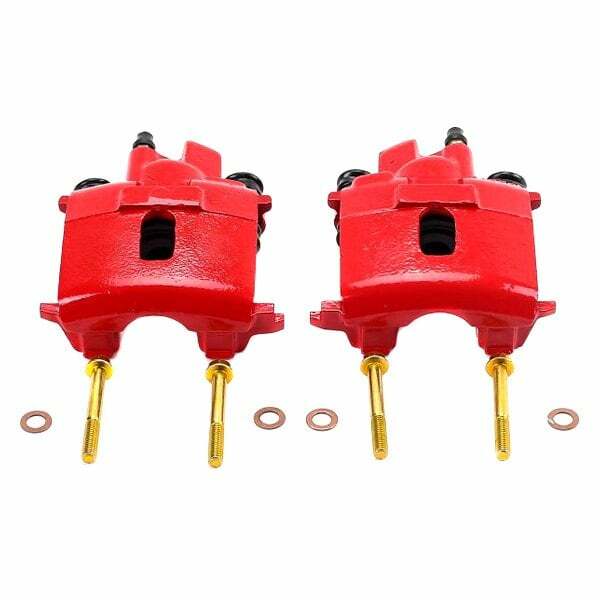 Power Stop 99-04 Chrysler 300M Rear Red Calipers w/o Brackets - Pair - S4372