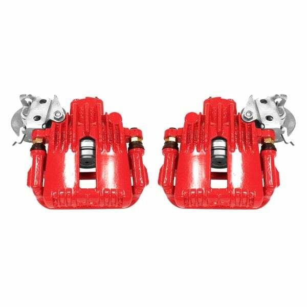 Power Stop 93-97 Chevrolet Camaro Rear Red Calipers w/Brackets - Pair - S4540