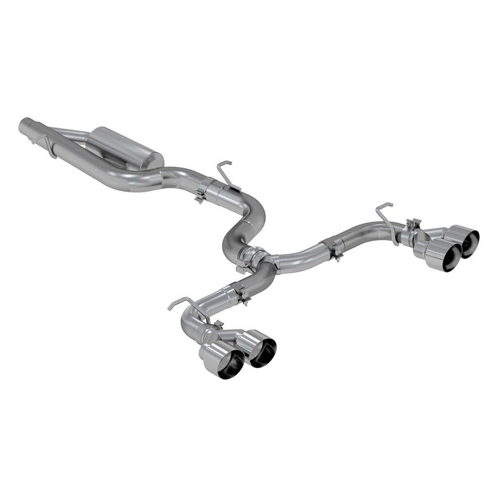 MBRP 3" Cat Back Quad Split Rear Exit Exhaust. (2015-2019 Volkswagen Golf R) - S4603304
