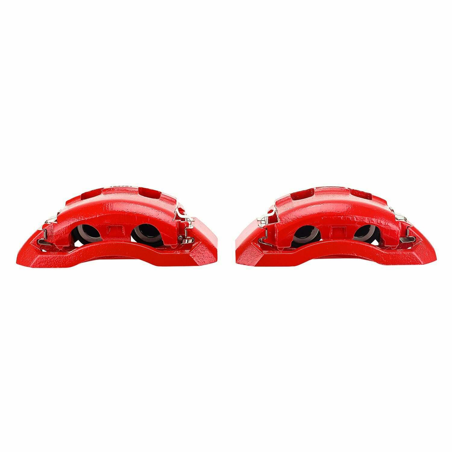 Power Stop 2007 Ford E-150 Front Red Calipers w/Brackets - Pair - S4760