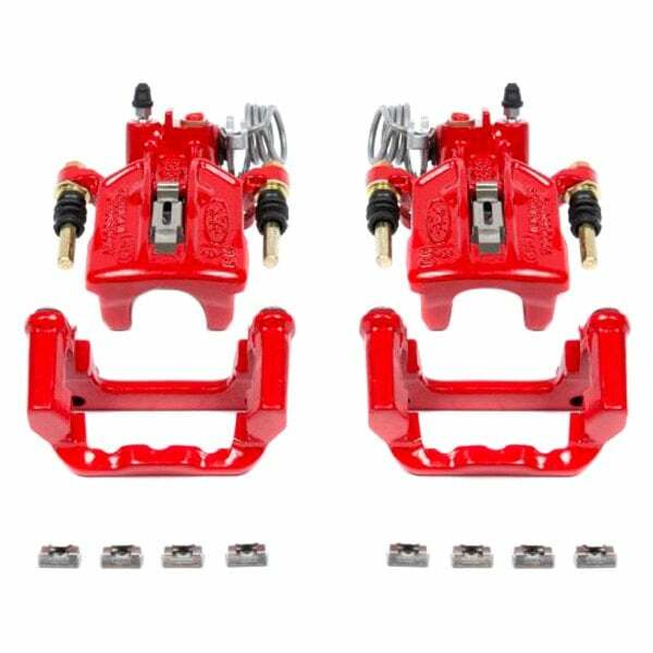 Power Stop 94-01 Ford Mustang Rear Red Calipers w/Brackets - Pair - S4824A