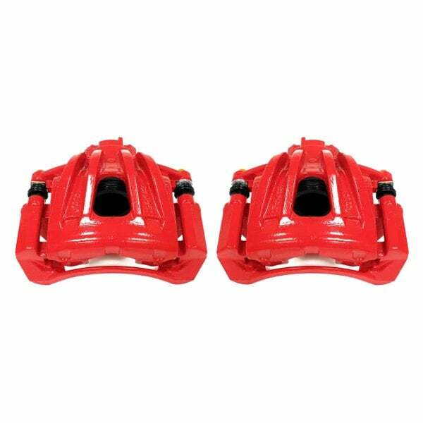 Power Stop 02-07 Jeep Liberty Front Red Calipers w/Brackets - Pair - S4844