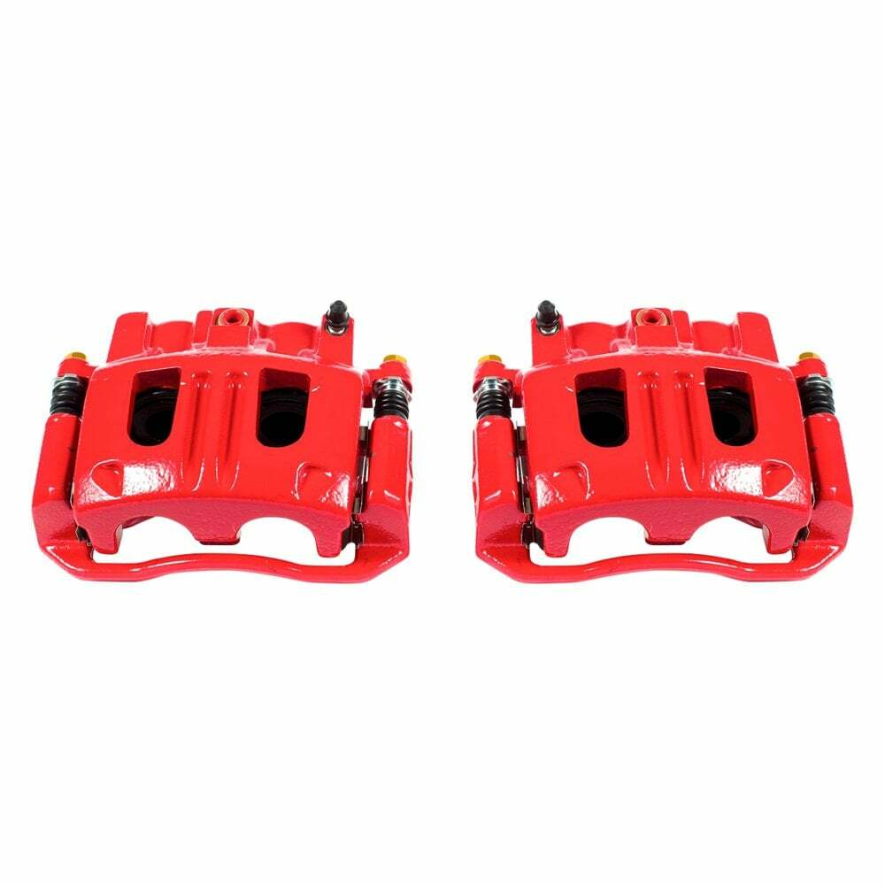 Power Stop 2003 Ford Explorer Sport Front Red Calipers w/Brackets - Pair - S4848