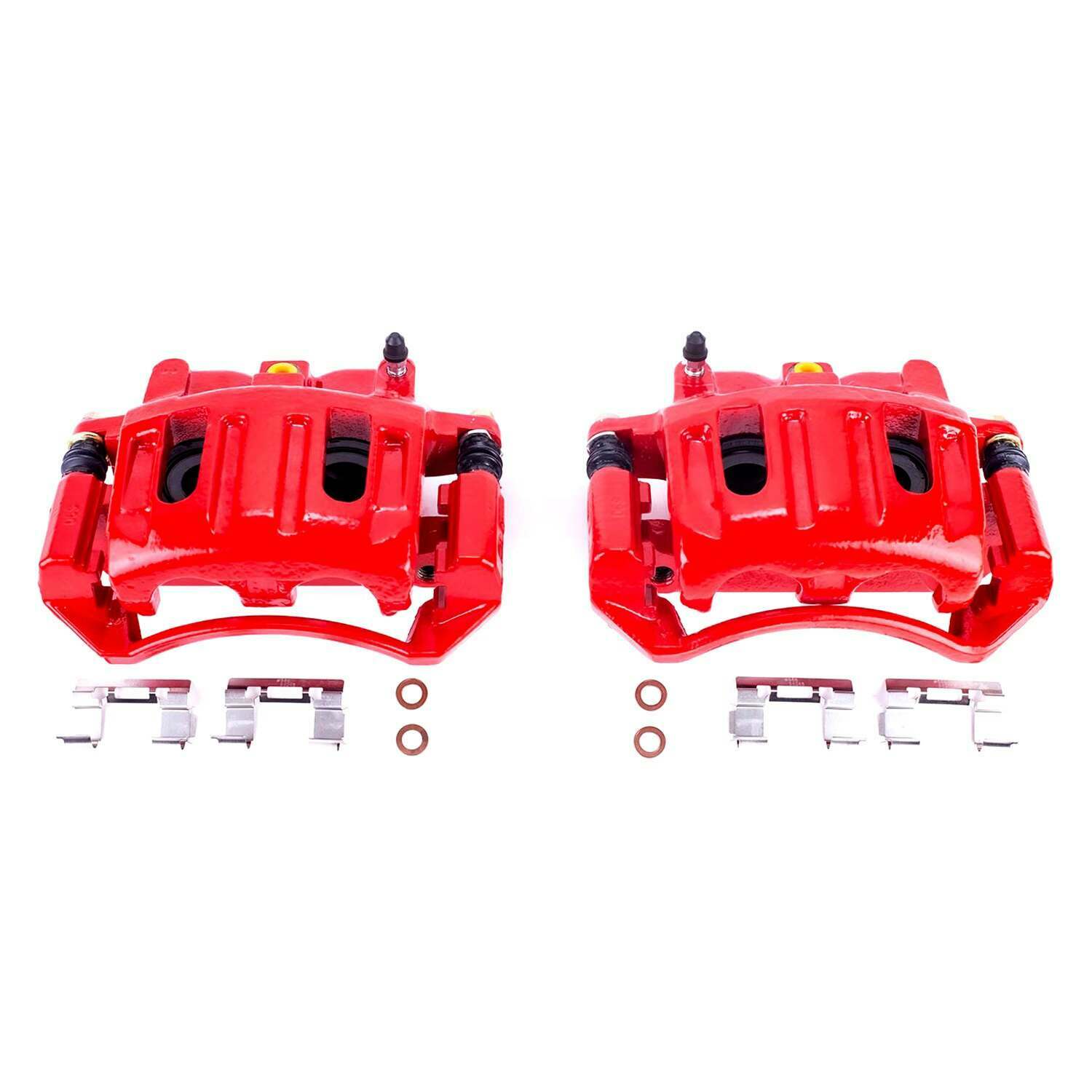 Power Stop 03-04 Dodge Dakota Front Red Calipers w/Brackets - Pair - S4862