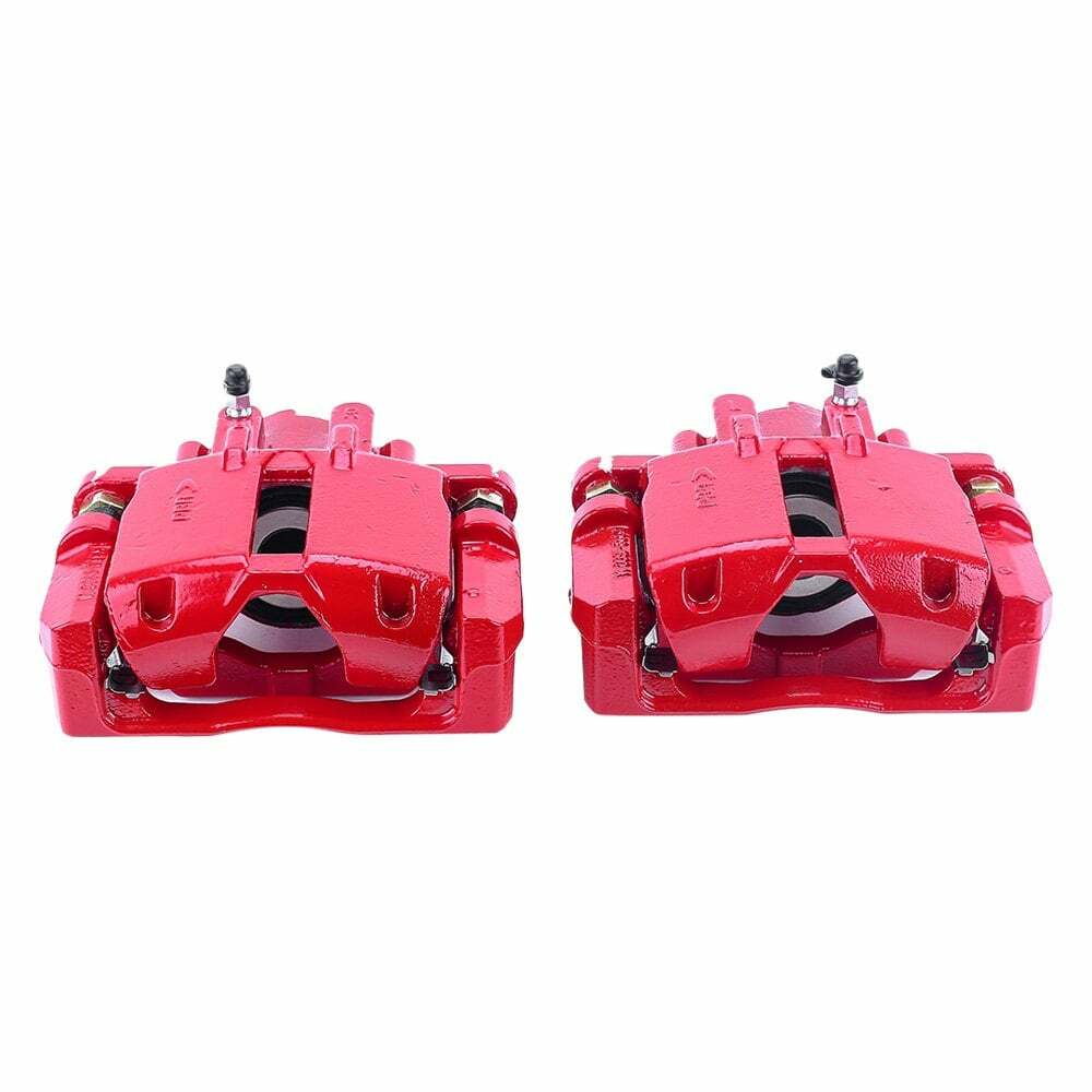 Power Stop 03-07 Cadillac CTS Rear Red Calipers w/Brackets - Pair - S4874