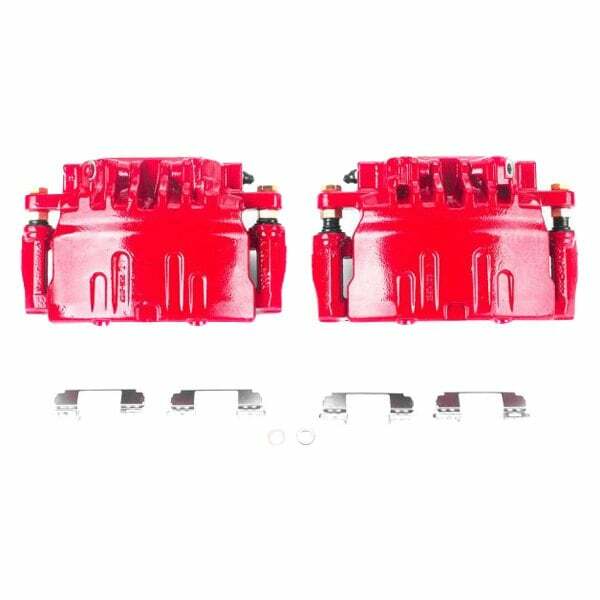 Power Stop 03-07 Cadillac CTS Front Red Calipers w/Brackets - Pair - S4878