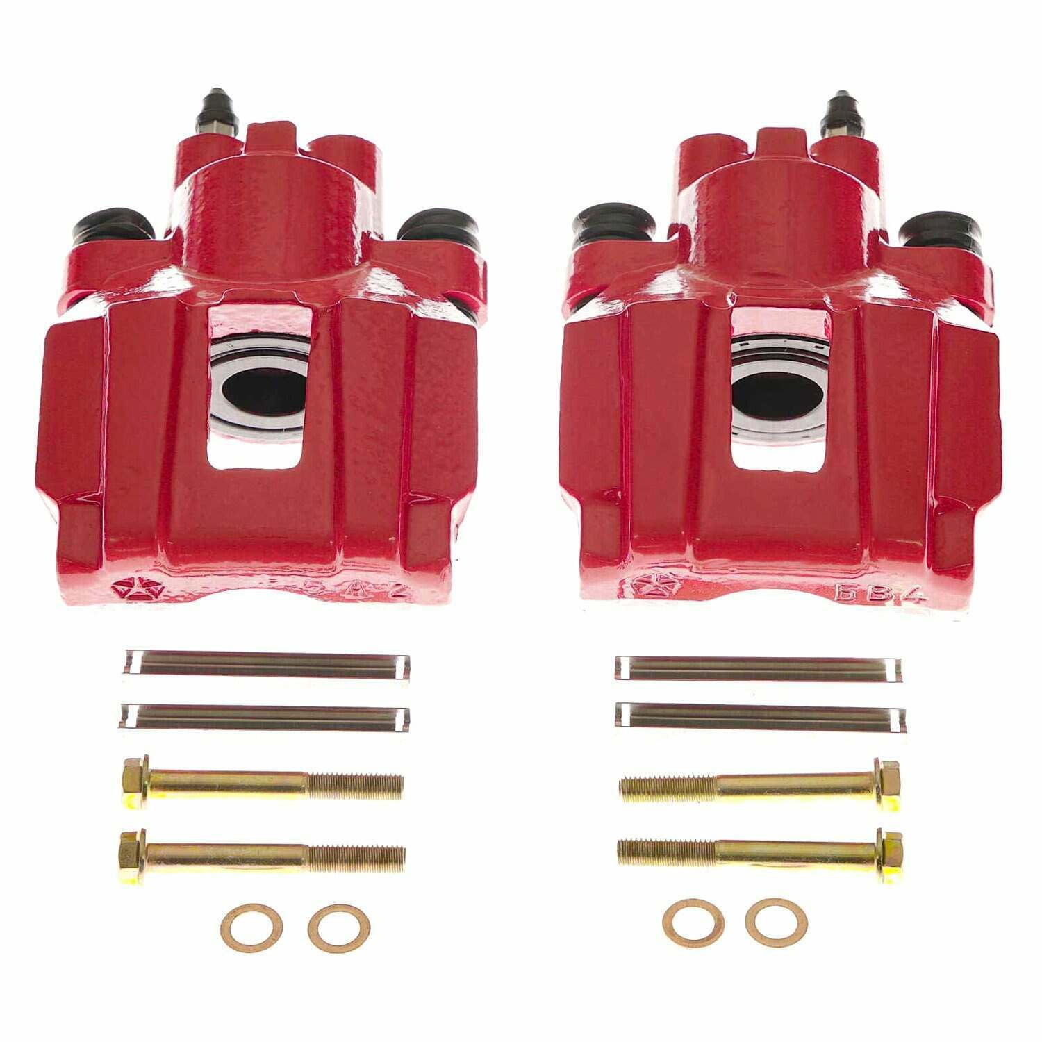 Power Stop 04-08 Chrysler Pacifica Rear Red Calipers - Pair - S4914