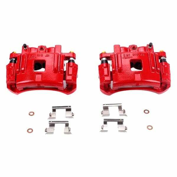 Power Stop 04-08 Chevrolet Colorado Front Red Calipers w/Brackets - Pair - S4938