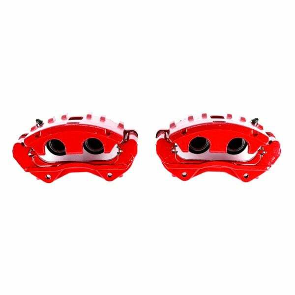 Power Stop 06-07 Cadillac CTS Front Red Calipers w/Brackets - Pair - S4966