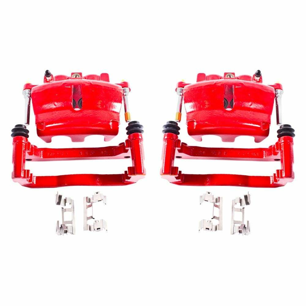 Power Stop 09-12 Chevrolet Colorado Front Red Calipers w/Brackets - Pair - S5004C
