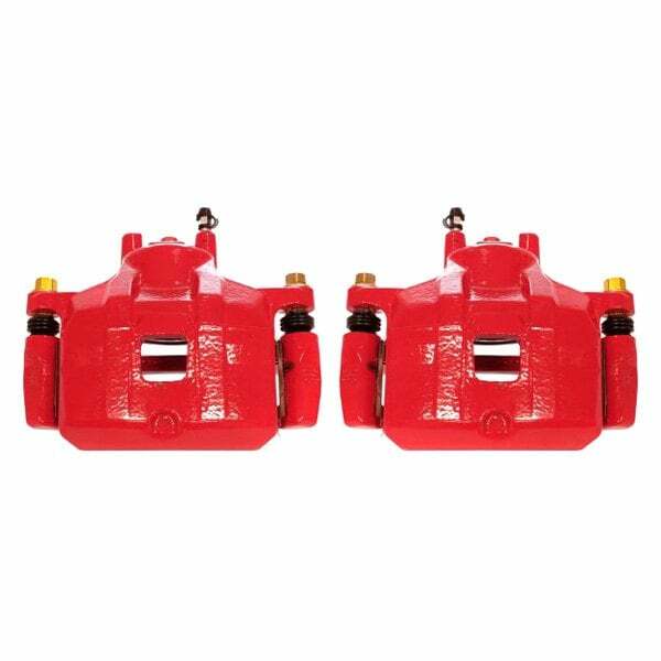 Power Stop 08-17 Mitsubishi Lancer Front Red Calipers w/Brackets - Pair - S5032C