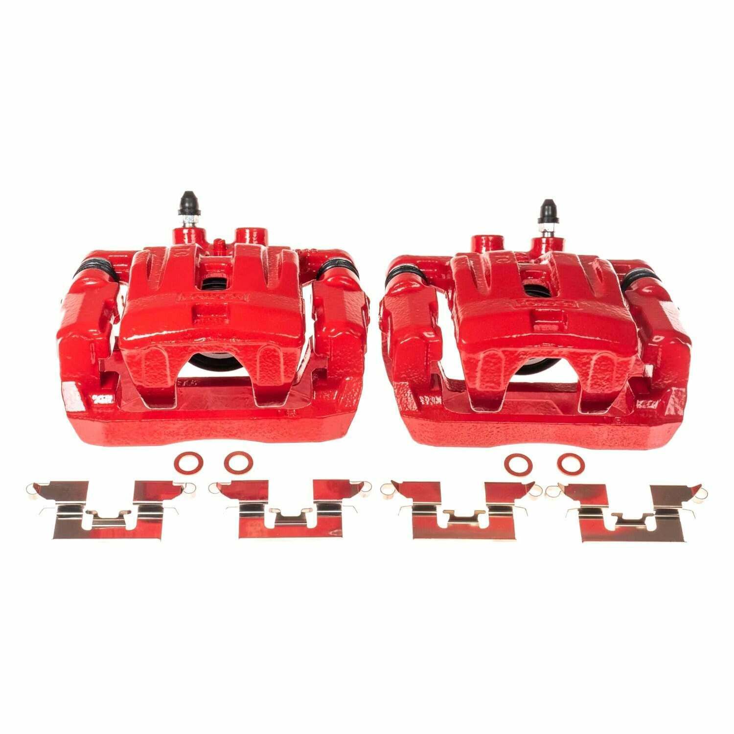 Power Stop 07-10 Ford Edge Rear Red Calipers w/Brackets - Pair - S5042