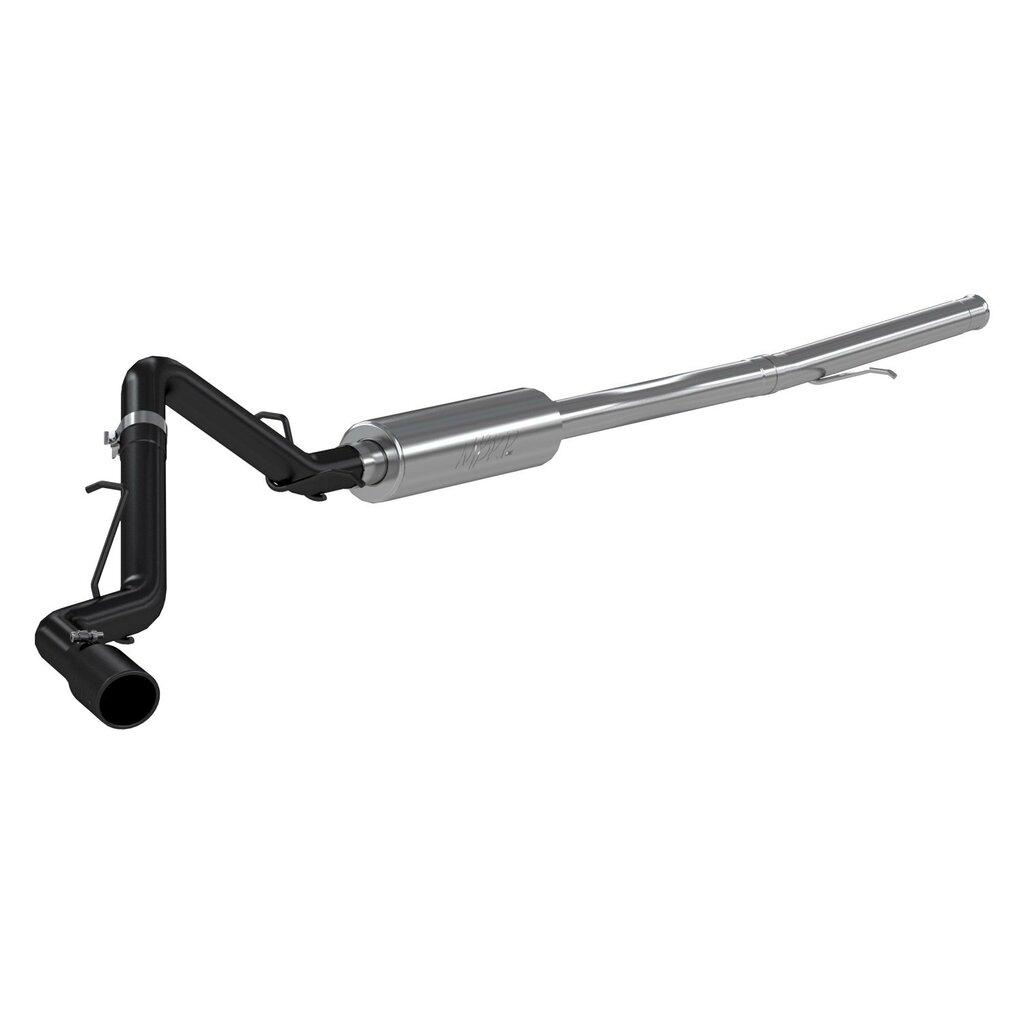MBRP 3" Cat Back, Single Side , Black Coated (2019-2020 GMC Sierra 1500,2019-2020 Silverado 1500) - S5087BLK