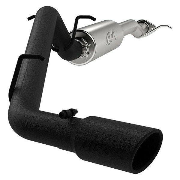 MBRP 3in. Cat Back; Single Side; Black Coated (2015-2016 GMC Canyon,2015-2016 Colorado) - S5088BLK