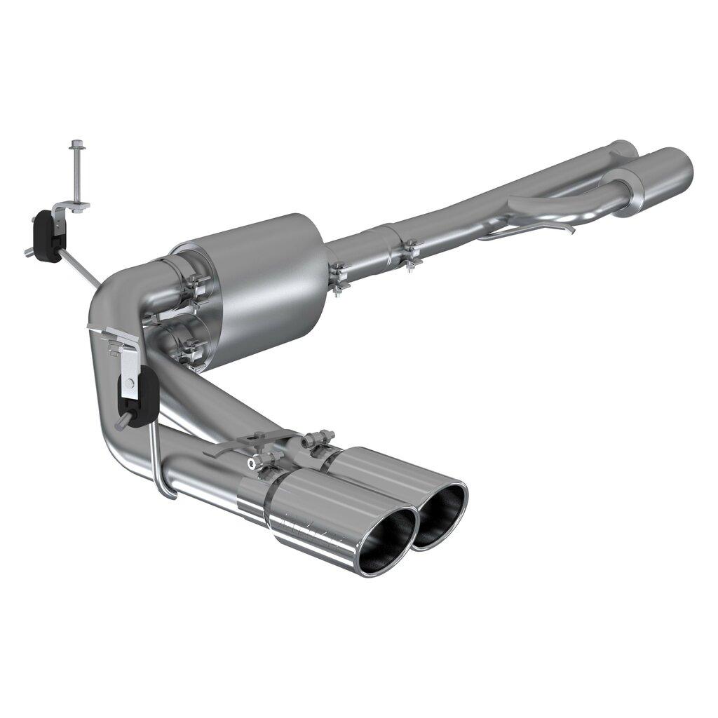 MBRP 3" Cat Back, Pre-Axle Dual Side Exit, T304 (2019-2020 Silverado 1500,2019-2020 GMC Sierra 1500) - S5092304