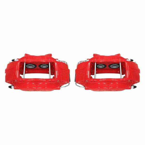 Power Stop 07-14 Ford Mustang Front Red Calipers w/o Brackets - Pair - S5128