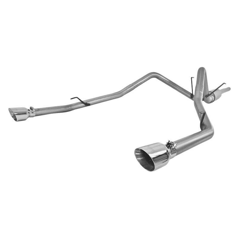 MBRP 2 1/2in. Cat Back; Dual Split Rear; AL (through stock bumper) (2019-2019 Ram 1500 Classic,2011-2018 Ram 1500,2009-2010 Ram 1500) - S5146AL