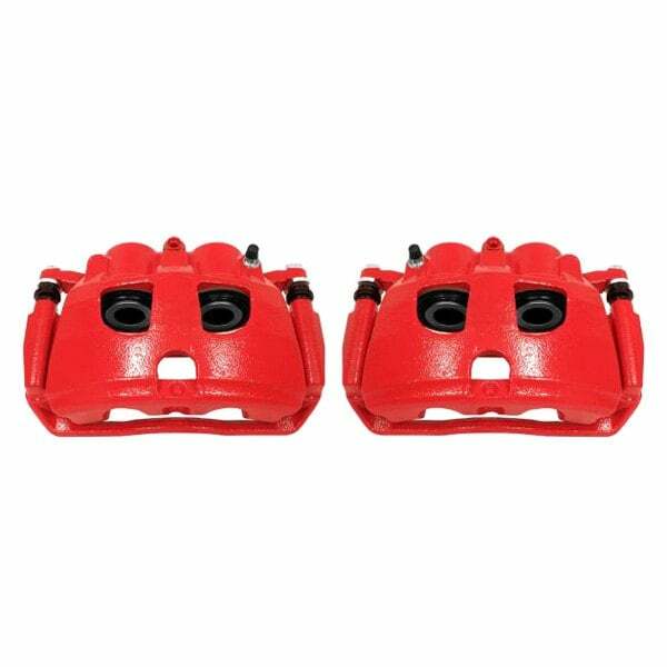 Power Stop 09-10 Dodge Ram 2500 Rear Red Calipers w/Brackets - Pair - S5174