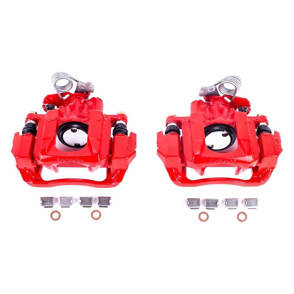 Power Stop 2009 Ford Flex Rear Red Calipers w/Brackets - Pair - S5212