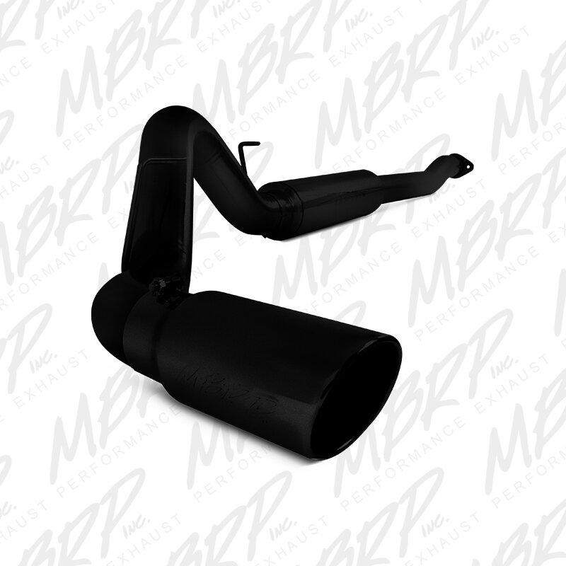 MBRP  2011-2014 Ford F150 V6 Ecoboost 4 inch Cat Back - Single Side Exhaust (Black) - S5248BLK