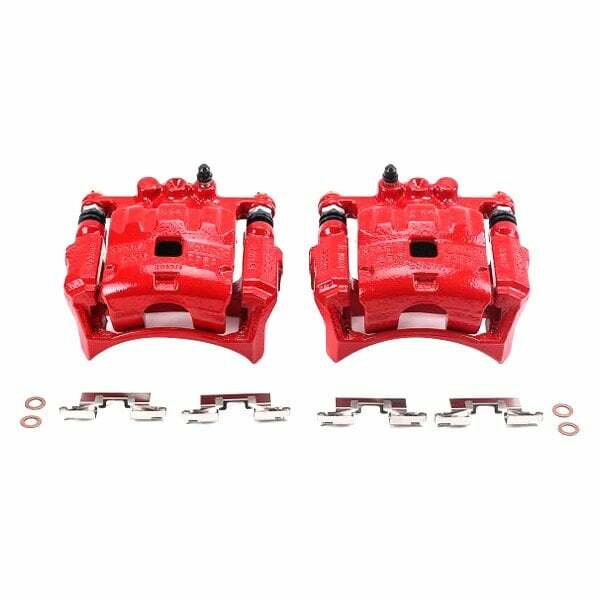 Power Stop 11-17 Ford Fiesta Front Red Calipers w/Brackets - Pair - S5304