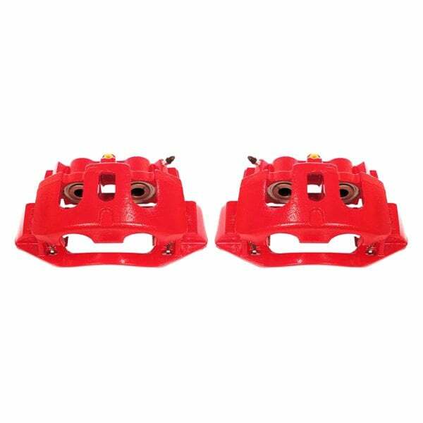 Power Stop 11-19 Chevrolet Silverado 2500 HD Rear Red Calipers w/Brackets - Pair - S5306