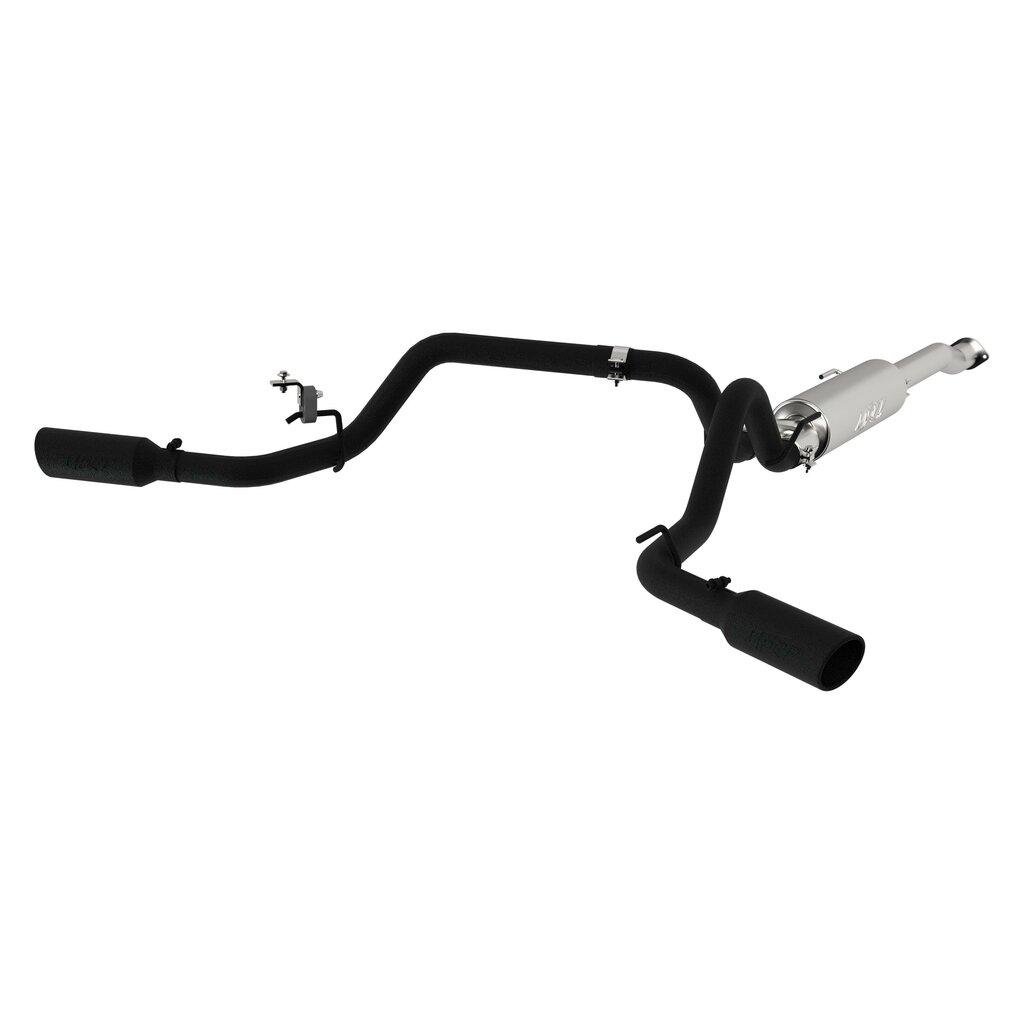 MBRP 3"; Cat Back; Dual Split Side; Black (2016-2020 Tacoma) - S5340BLK