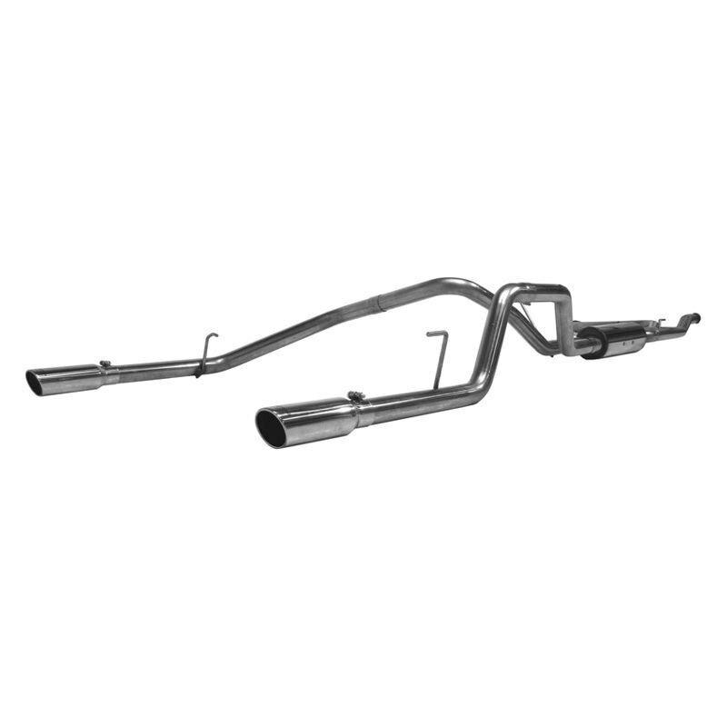 MBRP 2 1/2in. Cat Back; Dual Split Rear; T409 (2004-2015 Titan) - S5402409