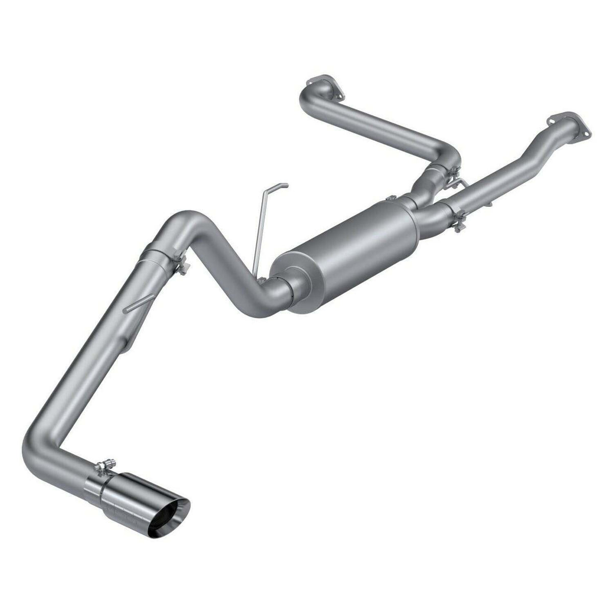 MBRP 2.5 Inch Cat Back, 3 Inch Single Side , AL (2022-2023 Frontier PRO-4X, Frontier PRO-X, Frontier S, Frontier SV) - S5407AL