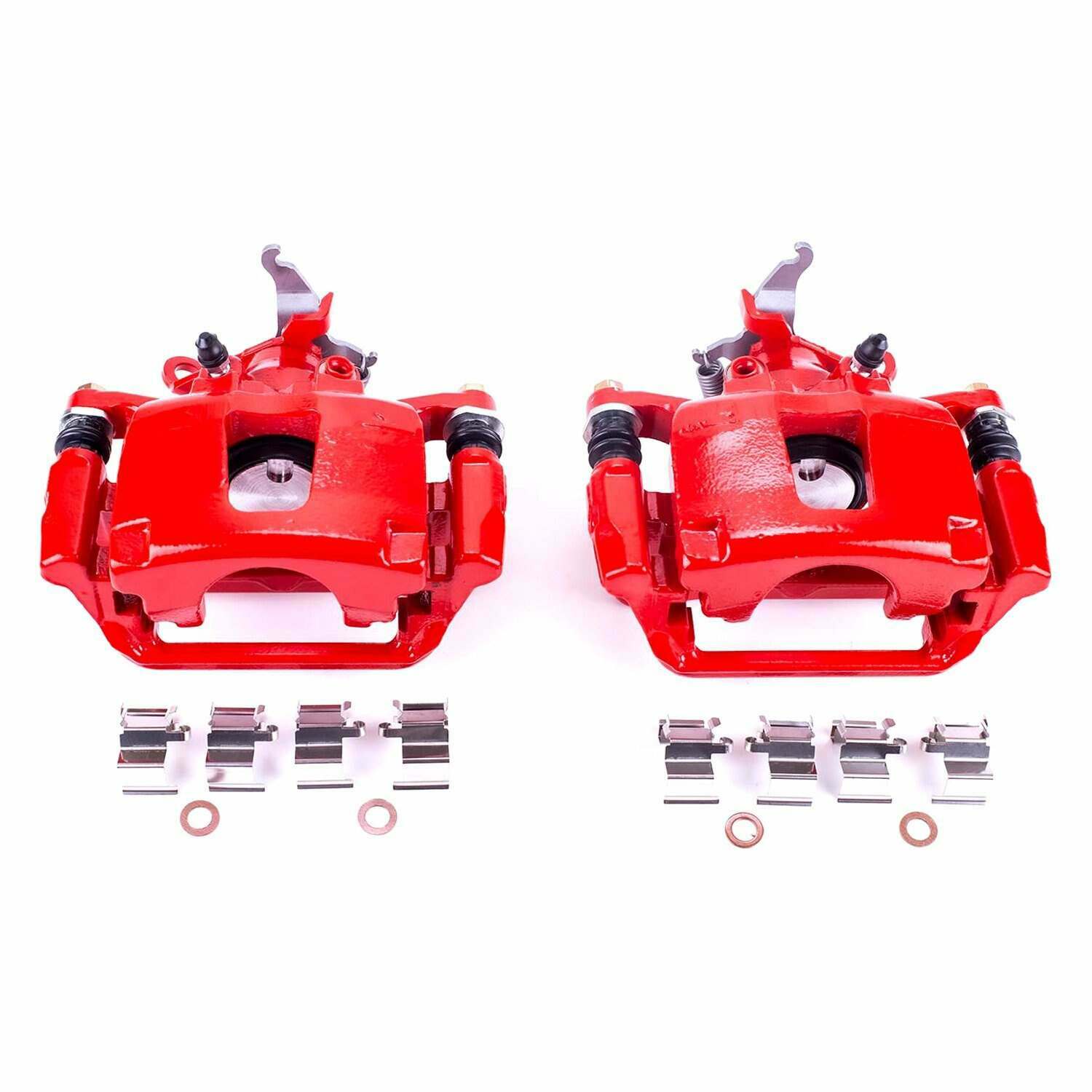 Power Stop 12-18 Dodge Journey Rear Red Calipers w/Brackets - Pair - S5464