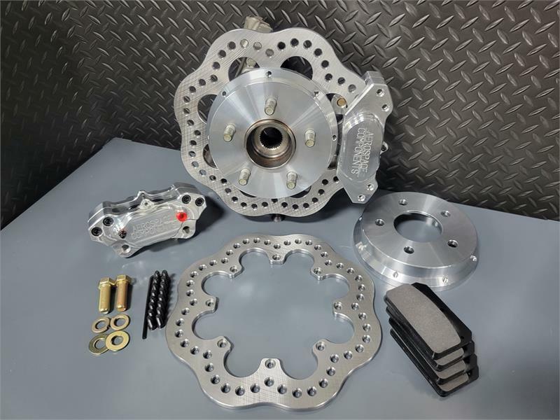 Aerospace Components 4 Piston Pro-Lite Rear Drag Race Kit (2024-2026 Mustang) - AC-650P