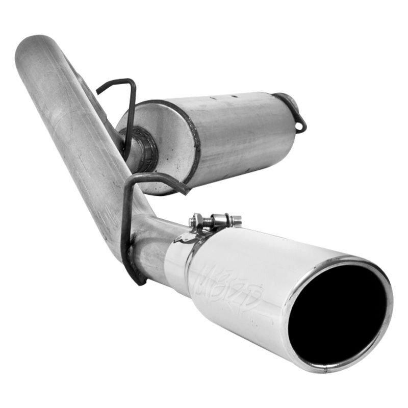 MBRP 2 1/2in. Cat Back; Single Side; AL (2000-2006 Wrangler,2000-2006 TJ) - S5500AL
