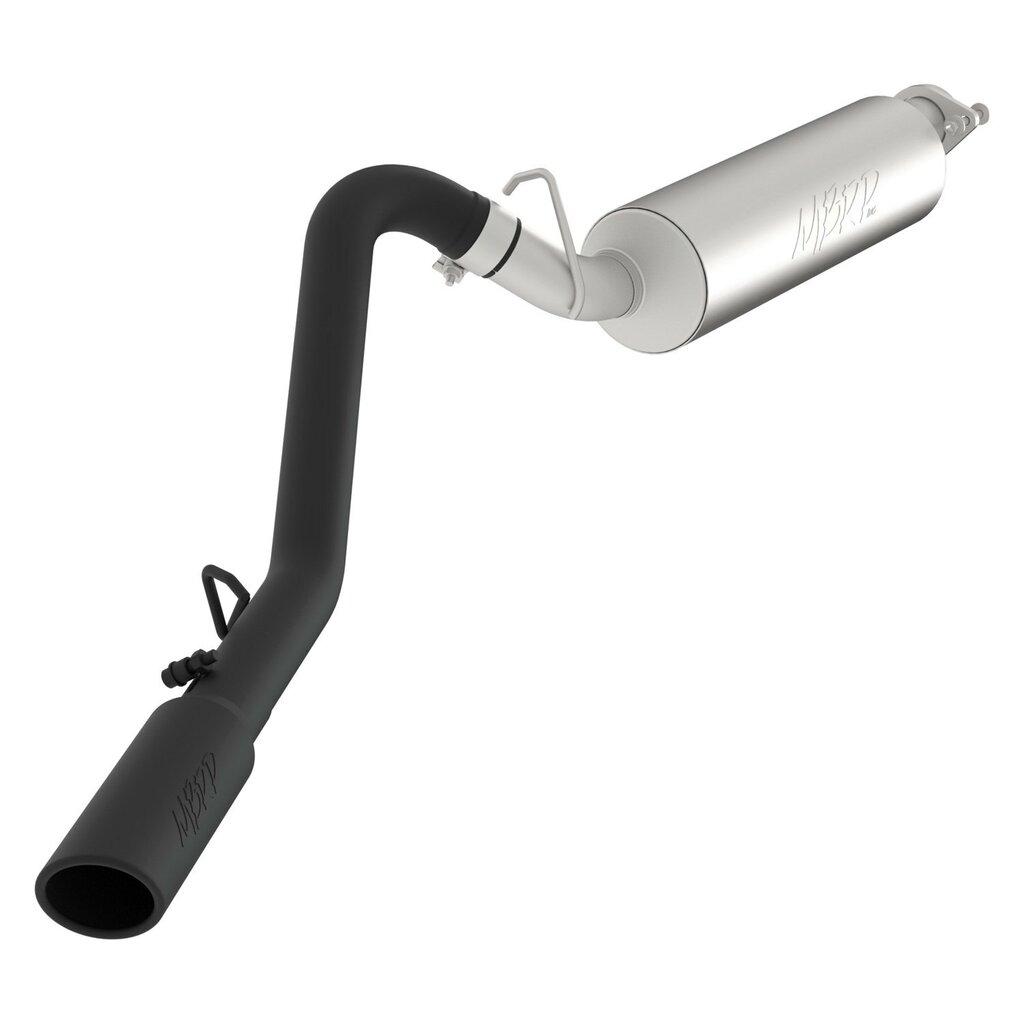 MBRP 2 1/2in. Cat Back; Single Side; Black Coated (2000-2006 Wrangler,2000-2006 TJ) - S5500BLK