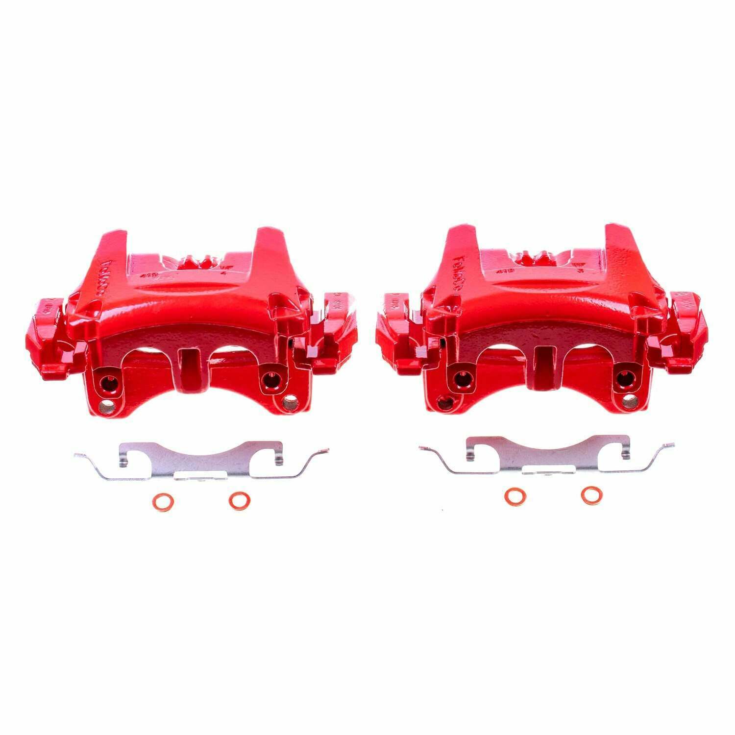 Power Stop 15-18 Ford Edge Front Red Calipers w/Brackets - Pair - S5502