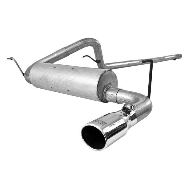 MBRP 2 1/2in. Cat Back; Single Side; AL (2007-2011 Wrangler) - S5502AL