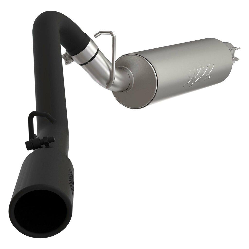 MBRP 2 1/2in. Cat Back; Single Side; Black Coated (1997-1999 Wrangler,1997-1999 TJ) - S5512BLK