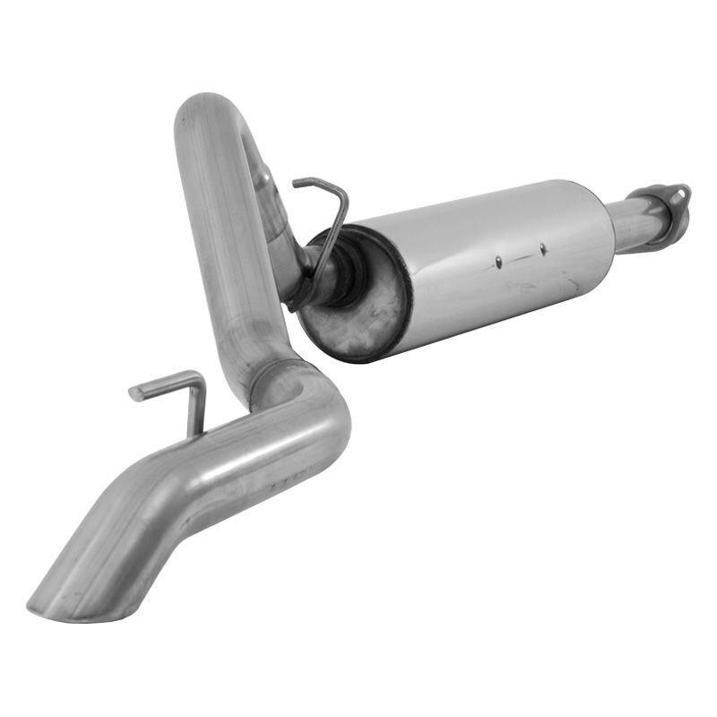 MBRP 2 1/2in. Cat Back; Single; T409 (2004-2006 Wrangler) - S5520409