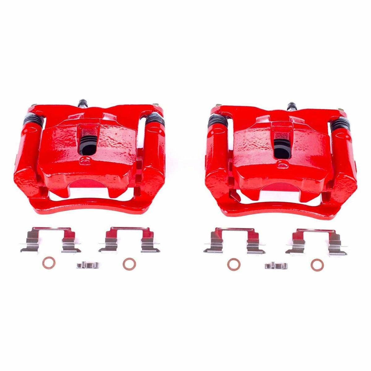 Power Stop 15-17 Chevrolet Colorado Rear Red Calipers w/Brackets - Pair - S5522