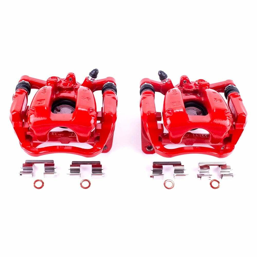 Power Stop 2017 Buick LaCrosse Rear Red Calipers w/Brackets - Pair - S5544