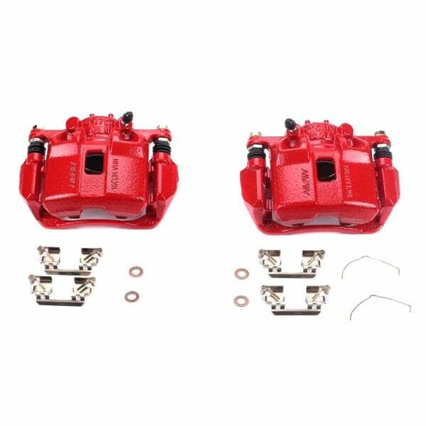 Power Stop 13-15 Acura ILX Front Red Calipers w/Brackets - Pair - S6038