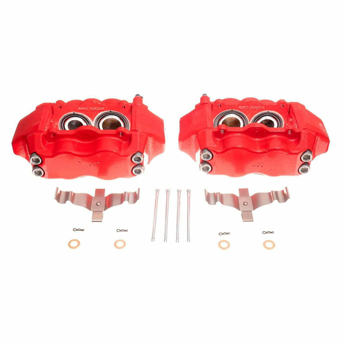 Power Stop 09-14 Hyundai Genesis Front Red Calipers w/o Brackets - Pair - S6142