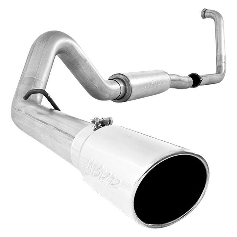 MBRP 4in. Turbo Back; Single Side (Stock Cat) Exit; AL (2003-2005 Excursion) - S6216AL