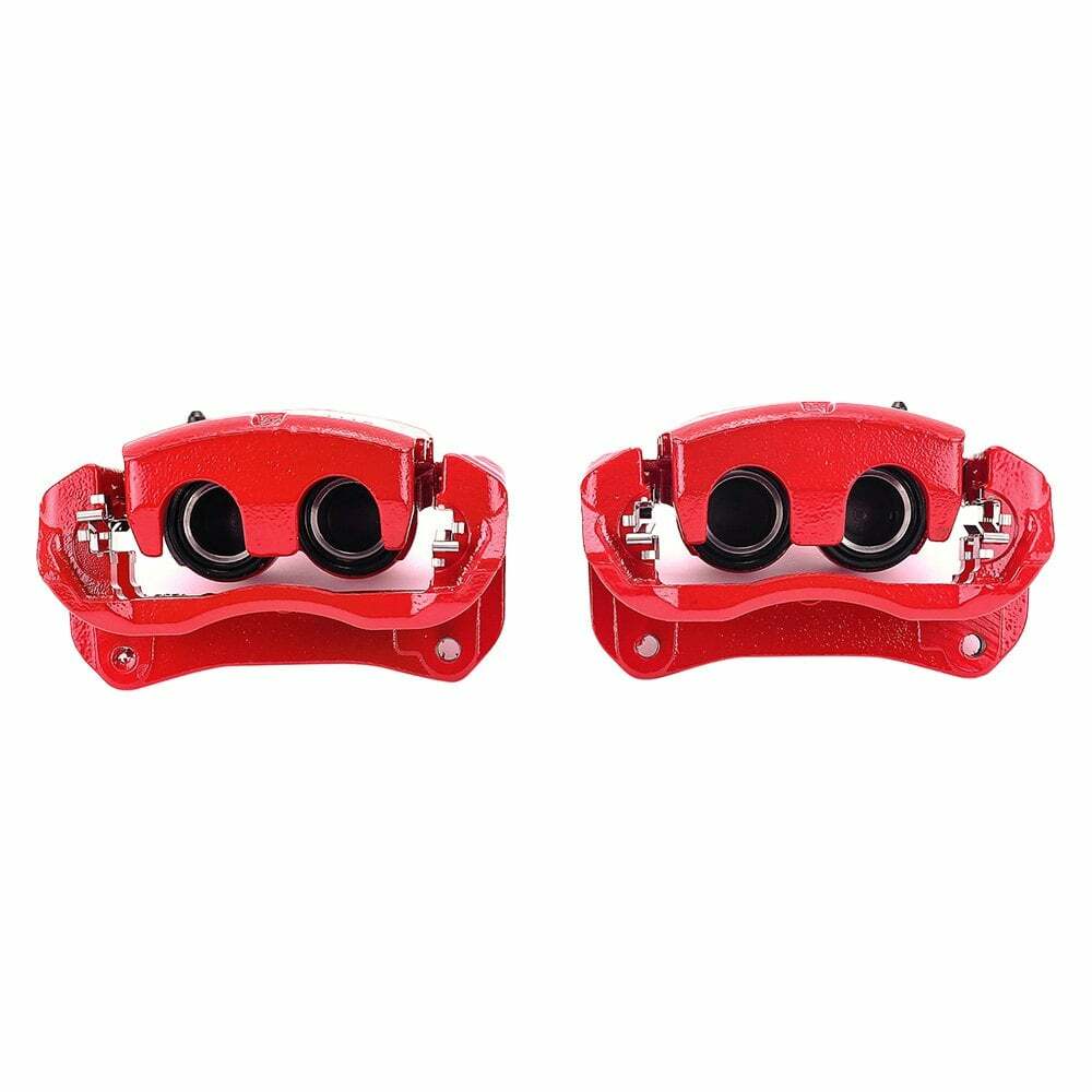 Power Stop 10-18 Lexus RX350 Front Red Calipers w/Brackets - Pair - S6274