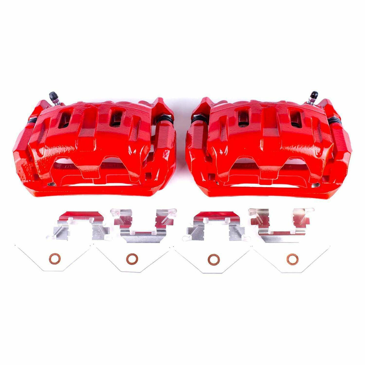 Power Stop 11-17 Honda Odyssey Front Red Calipers w/Brackets - Pair - S6448