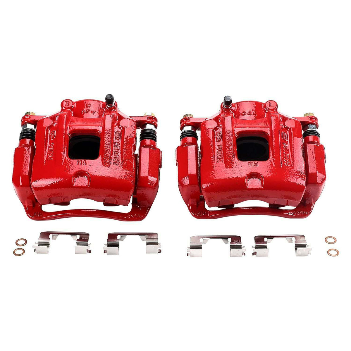 Power Stop 13-16 Hyundai Santa Fe Sport Front Red Calipers w/Brackets - Pair - S6462S