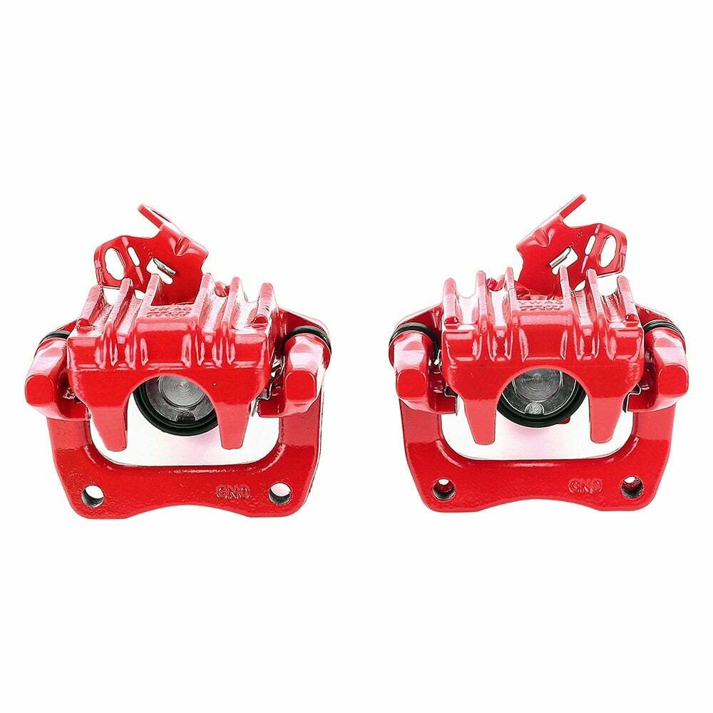 Power Stop 10-13 Audi A3 Rear Red Calipers w/Brackets - Pair - S6650
