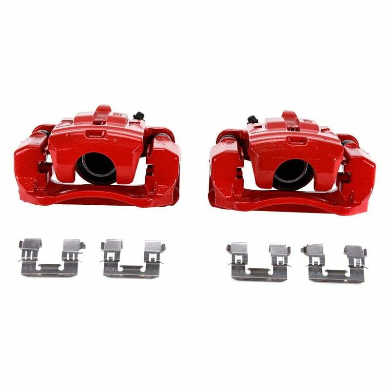 Power Stop 13-16 Scion FR-S Rear Red Calipers w/Brackets - Pair - S7092