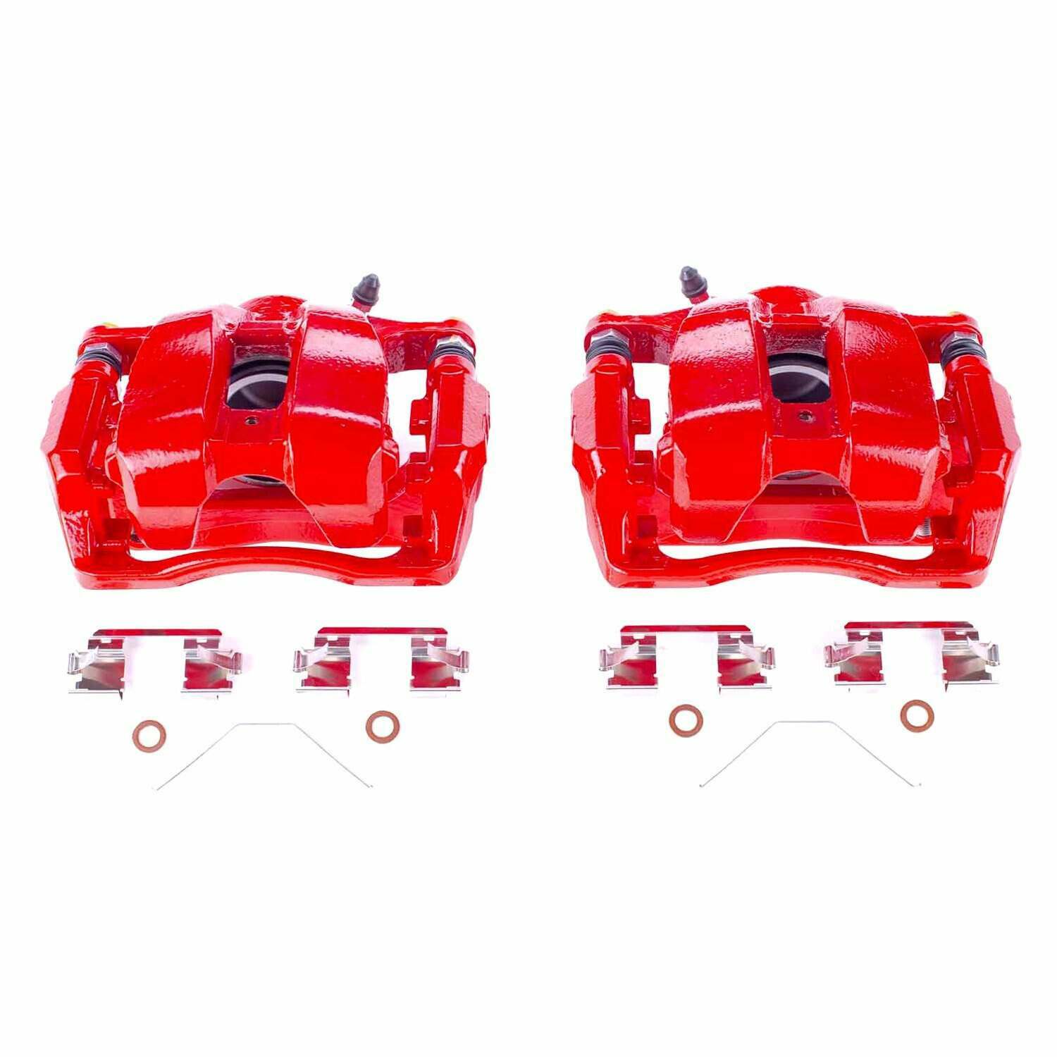 Power Stop 13-18 Acura RDX Front Red Calipers w/Brackets - Pair - S7104