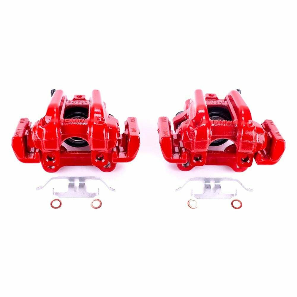 Power Stop 14-16 BMW 228i Rear Red Calipers w/Brackets - Pair - S7110